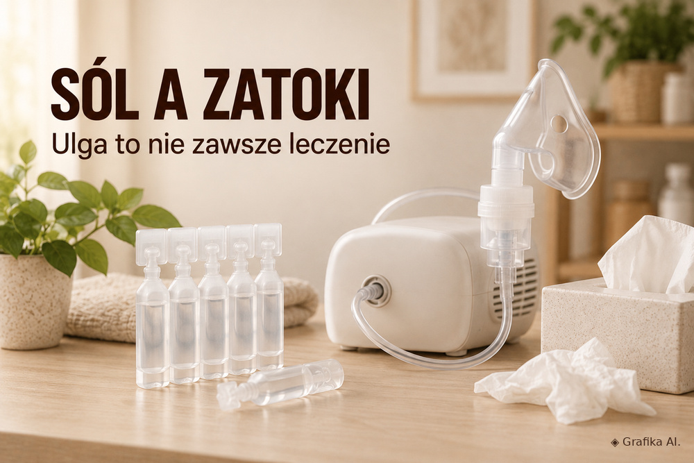 Czy inhalacje z soli leczą zatoki – ilustracja