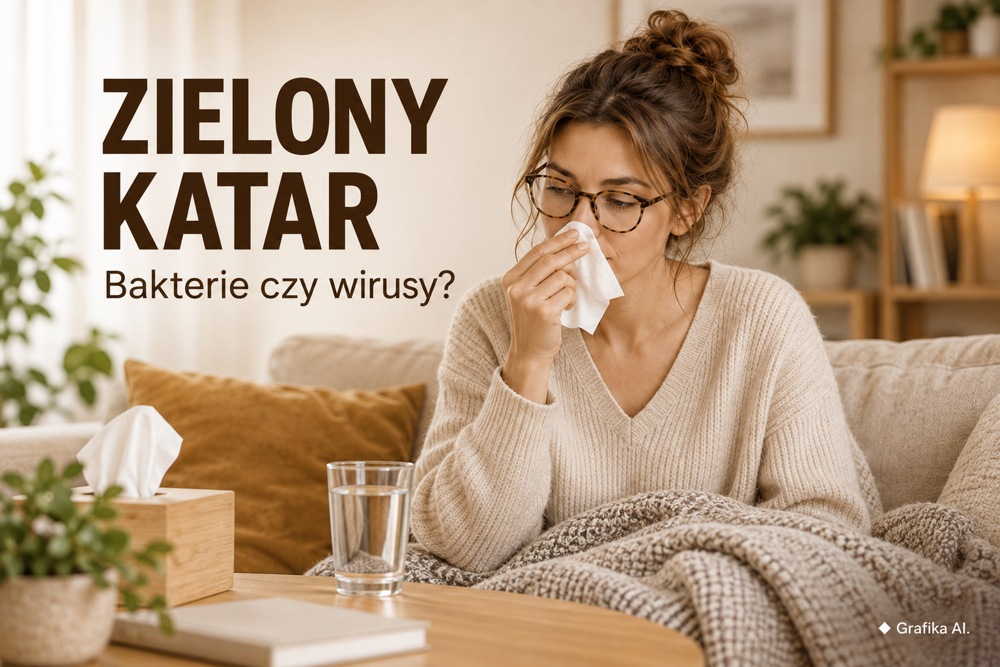 Czy zielony katar zawsze oznacza infekcję bakteryjną – ilustracja